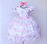 Vestido Branco Com Florzinha Rosa - Imagem 1