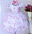 Vestido Branco Com Florzinha Rosa - Imagem 3