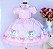 Vestido Rosa Poá Menina - Imagem 1