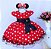 Vestido Minnie Vermelha Poá - Imagem 1