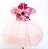 Vestido Rosa Flores - Imagem 1