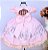 Vestido Rosa Floral Luxo - Imagem 2