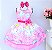 Vestido Rosa Infantil Nuvem Dia a Dia - Imagem 1