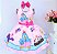 Vestido Rosa Infantil Galinha Pintadinha Dia a Dia - Imagem 1