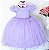 Vestido Infantil Lilas Luxo - Imagem 1