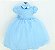 Vestido Infantil Azul Claro Luxo - Imagem 2