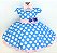 Vestido Infantil Galinha Rosa Poá - Imagem 2