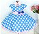 Vestido Infantil Galinha Rosa Poá - Imagem 1