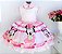 Vestido Minnie Rosa Baby Luxo - Imagem 1
