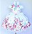 Vestido Floral Branco Daminha 4 ao 16 - Imagem 3