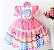 Vestido Infantil Festa Junina Luxo com Tiara. - Imagem 5