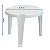 Mesa de Apoio D45x38 cm com 03 pés - Branco - Imagem 2