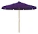 Ombrelone Redondo 1,65X1,65 M em Madeira - Roxo - Imagem 1