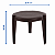 Mesa de Apoio D45x38 cm com 03 pés - Marrom - Imagem 2