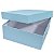 Caixa Rígida Presente 20 X 20 X 7 Azul tiffany - Imagem 2