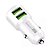 Carregador Veicular Turbo para Celular com 2x USB 18W Brinde cabo Micro USB - Imagem 1