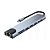 Adaptador USB-C Hub extensor 8 em 1 Tipo C HDMI Rede - Imagem 1