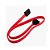 Kit 4x Cabo SATA para HD/SSD Vermelho com Conector em L - Imagem 3