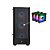 Gabinete Gamer Rise Mode Wave Mid Tower Vidro Temperado USB 3.0 C/ 3x Fans ARGB Preto - Imagem 4