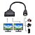 Cabo Divisor Duplicador Y HDMI Macho X 2 HDMI Femea (1.4V) - Imagem 3