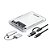 Case USB 3.0 e Type-C para SSD/HD 2.5" Exbom CGHD-70 Transparente - Imagem 1