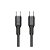 Cabo USB-C para USB-C Hrebos CB-373C — 100W, 1 metro, preto - Imagem 1