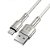 Cabo compatível iPhone Hrebos Metal Waves CB-251I Branco 1 Metro 27W - Imagem 2