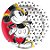 Prato de Papel Festa Mickey Fãs - 12 unidades - Regina - - Imagem 2