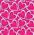 Saco Presente 10x14 - Corações Pink - 50 unidades - Regina - Imagem 1