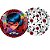 Prato Papel Redondo 18 Cm Ladybug Core 12 Unidades - Regina - - Imagem 1