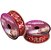 Fita de Cetim ECF005H 22 mm - Cor 874 - Arabesco Natalino - Rolo 10 Metros - 1 unidade - Fitas Progresso - Rizzo - Imagem 1