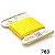 Fita em Cetim - Cor 763 Amarelo Gema - 10 m x 4 mm - 1 unidade - Fitas Progresso - Rizzo - Imagem 1