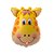 Balão Microfoil Girafa 3D - 1 unidade - 64cm (25'') - Balões São Roque - Rizzo - Imagem 1