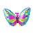 Balão Microfoil Borboleta 3D- 1 unidade - 48cm (19'') - Balões São Roque - Rizzo - Imagem 1