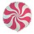 Balão Microfoil Pirulito Rosa  - 1 unidade - 45cm (18'') - Balões São Roque - Rizzo - Imagem 1