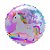 Balão Microfoil Happy Birthday Unicórnio  - 1 unidade - 45cm (18'') - Balões São Roque - Rizzo - Imagem 1