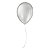 Balão de Festa Cintilante - Prateado - 25 Unidades - Balões São Roque - Rizzo - Imagem 1