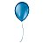 Balão de Festa Cintilante - Azul - 25 Unidades - Balões São Roque - Rizzo - Imagem 1