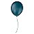 Balão de Festa Látex Liso - Azul Petróleo - 50 Unidades - Balões São Roque - Imagem 1