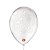 Balão de Festa Decorado Arabesco - Transparente e Branco Polar - Balões São Roque - Rizzo - Imagem 1