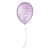 Balão de Festa Decorado Princesas - Lilás e Branco 9" 23cm - 25 Unidades - Balões São Roque - Imagem 1