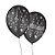 Balão de Festa Decorado Notas Musicais - Preto e Branco 9" 23cm - 25 Unidades - Balões São Roque - Imagem 1