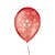 Balão de Festa Decorado Futebol - Vermelho e Branco 9" 23cm - 25 Unidades - Balões São Roque - Imagem 1