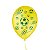 Balão de Festa Decorado Futebol - Amarelo e Verde 9" 23cm - 25 Unidades - Balões São Roque - Imagem 1