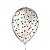 Balão de Festa Decorado Confetti - Transparente e Colorido - Balões São Roque - Rizzo - Imagem 1