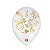 Balão de Festa Decorado Arabesco - Branco Polar e Dourado - Balões São Roque - Rizzo - Imagem 1