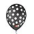 Balão de Festa Decorado Poá Bolinha - Preto e Branco 9" 23cm - 25 Unidades - Balões São Roque - - Imagem 1