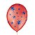 Balão de Festa Decorado Halloween Aranha 9" 23cm - Vermelho e Azul - 25 Unidades - Balões São Roque - Imagem 1