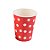 Copo papel Poa Vermelho Biodegradável - 10 unidades - 270 ml - Rizzo - Imagem 1