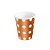 Copo de papel Poa Bronze Biodegradável- 10 unidades - 270 ml - Rizzo - Imagem 1